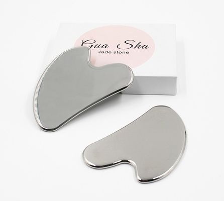 Gua Sha de aço inoxidável Metal de raspagem Guasha Tabela Facial Spa Massagem corporal Massagem Meridiana Cuidados da pele ferramenta de salão de beleza