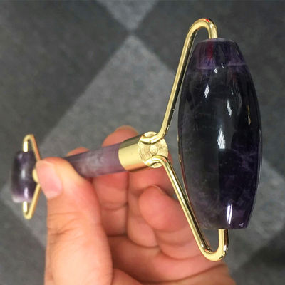 Gua Sha Roller Amethyst Rollers Facial Jade Guasha Roller Para Beleza Massagista Facial
