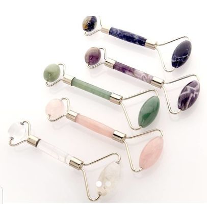 Gua Sha Roller Amethyst Rollers Facial Jade Guasha Roller Para Beleza Massagista Facial