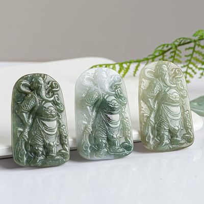 2024 Jadeite Guan Yin Pendente da Misericórdia Budismo Tropas Valentes Colar Moda Jóias Para Dama Gravura Tipo de escultura