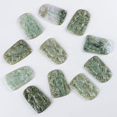 2024 Jadeite Guan Yin Pendente da Misericórdia Budismo Tropas Valentes Colar Moda Jóias Para Dama Gravura Tipo de escultura