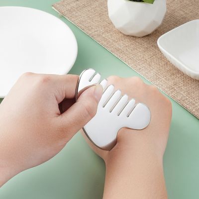 Aço inoxidável Gua Sha Pedra Massagista de cabeça para ferramentas de massagem corporal e salão de beleza de saúde do cabelo
