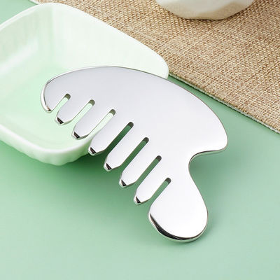 Aço inoxidável Gua Sha Pedra Massagista de cabeça para ferramentas de massagem corporal e salão de beleza de saúde do cabelo