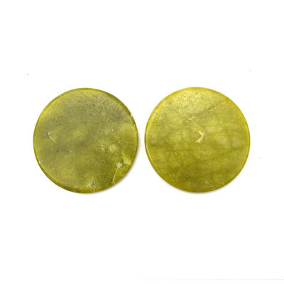 Massagista Facial XiuYan Jade Round Jade Glue Gasket Eyelah Extension Stone Eyelash Extension para Massagem de Melhora de Beleza