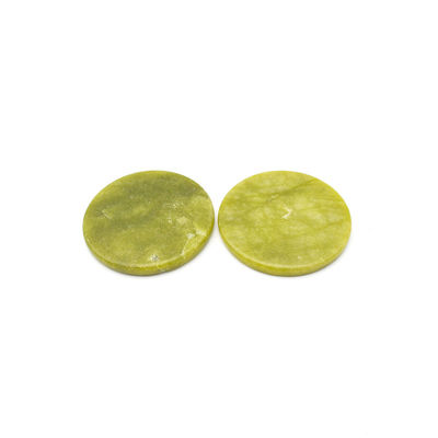 Massagista Facial XiuYan Jade Round Jade Glue Gasket Eyelah Extension Stone Eyelash Extension para Massagem de Melhora de Beleza