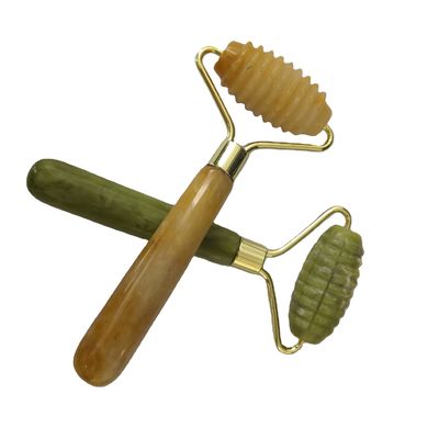 Rolamentos de Guasha de Jade de Pedras Primas Verdes Naturais de Pico para Massagem Facial de Beleza Personalizada de Massagem Personalizada