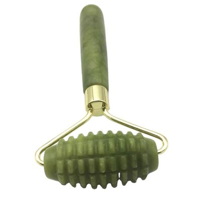 Rolamentos de Guasha de Jade de Pedras Primas Verdes Naturais de Pico para Massagem Facial de Beleza Personalizada de Massagem Personalizada