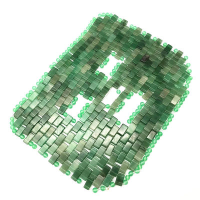 Massagista de olhos de pedra de jade natural Rosa Quartz Aventurina Deusa Máscara Facial Cuidados de beleza