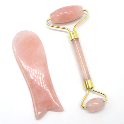 Massagem Facial e Corporal Guasha Beauty Tool Trending Product 2024 Ametista Natural Jade Facial Roller Gua Sha Massager