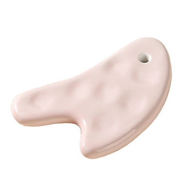 Músculos do corpo Forma do coração Quadro de raspagem cerâmica Gua Sha para ferramenta confortável de massagem corporal e facial
