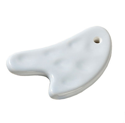 Músculos do corpo Forma do coração Quadro de raspagem cerâmica Gua Sha para ferramenta confortável de massagem corporal e facial
