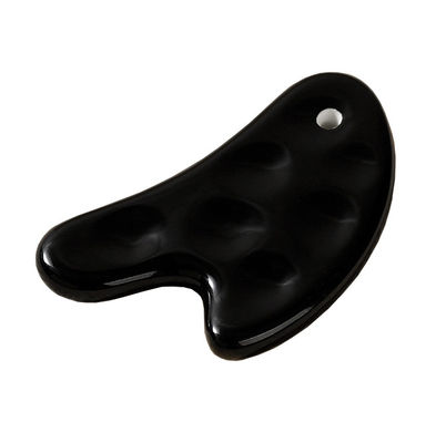 Músculos do corpo Forma do coração Quadro de raspagem cerâmica Gua Sha para ferramenta confortável de massagem corporal e facial