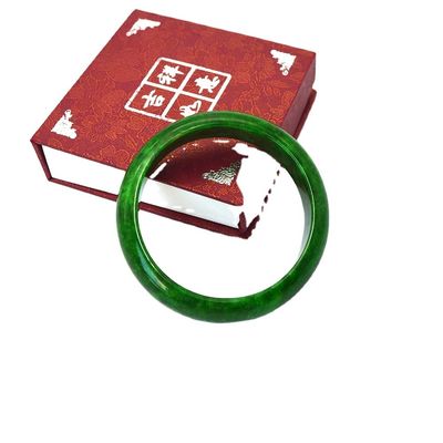 Love Green Enamel Jadeite Bracelets Bangles Charms Women Jade Bangle Natural Burma Hot Item para os entusiastas do Feng Shui