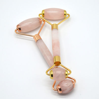 Saúde e Beleza Rosa Quartz Jade Guasha Roller de Massagem Antirrugas Jade Roller Gua Sha para melhorar a rotina de cuidados com a pele