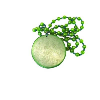 Estilo Feng Shui Característica Regional Verde Natural Grande Jade Pendente de Buda Feliz Colar com Cadeias