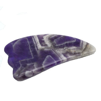 9.5*5.5cm Pedra Natural Gua Sha Ferramenta Rosa Quartz/Ametista/Jade Branco Ferramenta de Massagem para Massagem Corporal