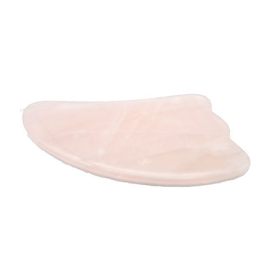 9.5*5.5cm Pedra Natural Gua Sha Ferramenta Rosa Quartz/Ametista/Jade Branco Ferramenta de Massagem para Massagem Corporal
