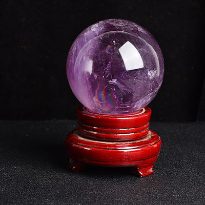 3-5/Appect Natural Ametista Esfera Fengshui Decoração Esfera de pedra preciosa para casa e escritório decoração
