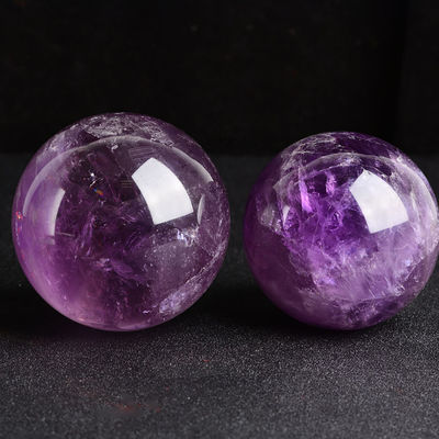 3-5/Appect Natural Ametista Esfera Fengshui Decoração Esfera de pedra preciosa para casa e escritório decoração