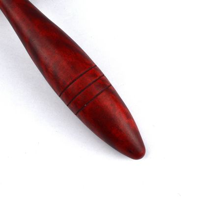 Rolante de massagem de madeira vermelho ou amarelo para terapia facial e tratamento anti-rugas