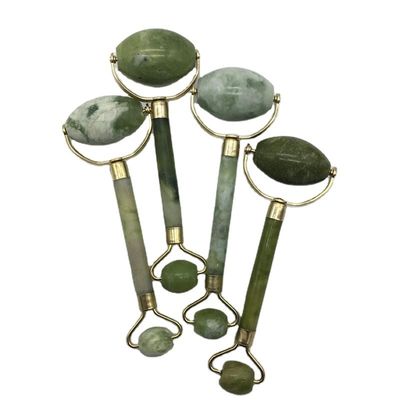 Massagem Jade Gua Sha Roller de gelo para o rosto Pedra Natural Xiuyan Jade Guasha Roller