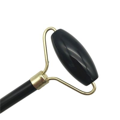 2024 Obsidiano Negro Natural Gua Sha Jade Facial Guasha Massager Roller para Cuidado de Rosto e Pescoço