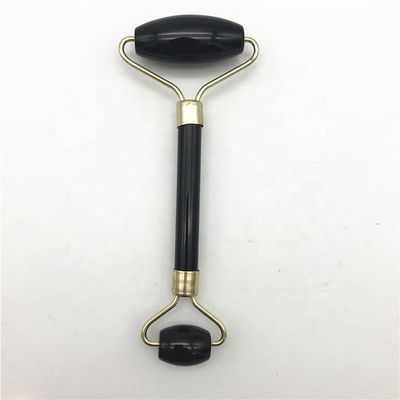 2024 Obsidiano Negro Natural Gua Sha Jade Facial Guasha Massager Roller para Cuidado de Rosto e Pescoço