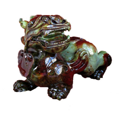 Estátua de escultura de Pixiu de cristal de quartzo personalizada para Feng Shui OEM / ODM aceito