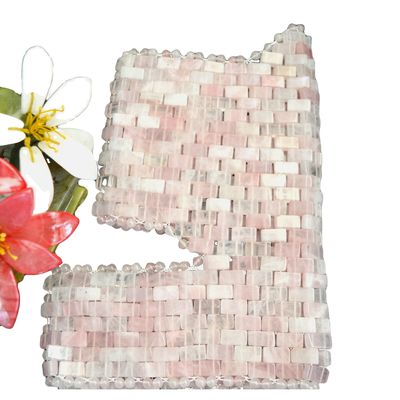 Casa Exercício SPA Rosa Máscara Natural Neck Jade Peito Cobertura Rosa Quartz Jade Refrigeração Massagem do Sono Terapia Para Beleza