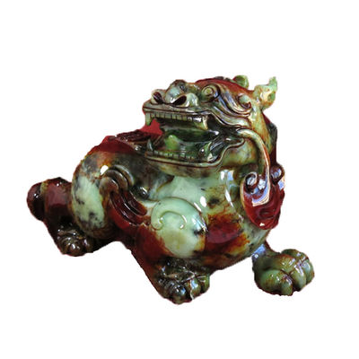 Estátua de escultura de Pixiu de cristal de quartzo personalizada para Feng Shui OEM / ODM aceito