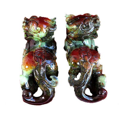 Estátua de escultura de Pixiu de cristal de quartzo personalizada para Feng Shui OEM / ODM aceito