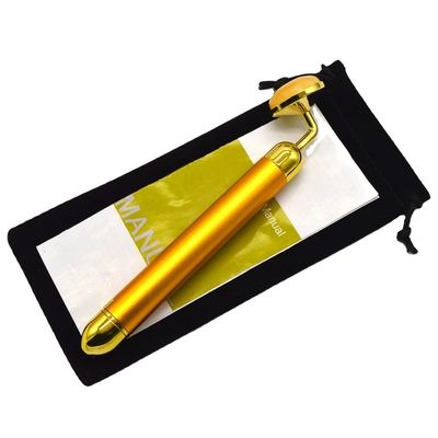 6000 vezes/min Frequência de massagem 24K Gold Facial Beauty Bar Face and Eye Beauty Magic Wand Face Massager com Função