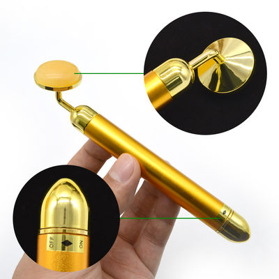 6000 vezes/min Frequência de massagem 24K Gold Facial Beauty Bar Face and Eye Beauty Magic Wand Face Massager com Função