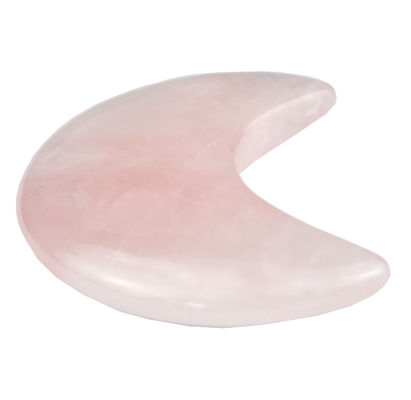 2024 Rose Quartz Mini Gua Sha Stone Crescent Shape Guasha pedra estilo de imitação antiga conveniente para massagem facial