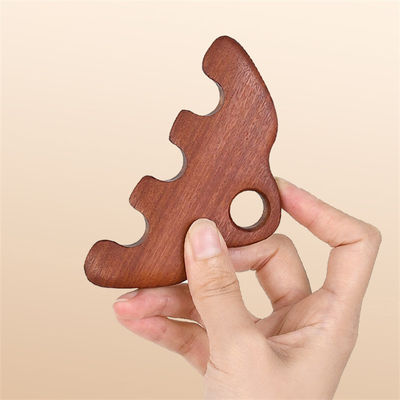 11.7*5.8cm Pincel de Massagem de Cuidados com Cabeça de Madeira Corpo Acupuntura Pressing Massage Tool Meridian Dredging Gua Sha Massage Brush