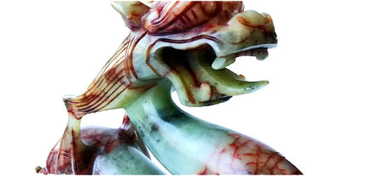 Jade Pixiu Dragão Animal Escultura Esculpida à mão Estátua verde esculpida para forma personalizada Domicílio presente Festa Decoração de escritório
