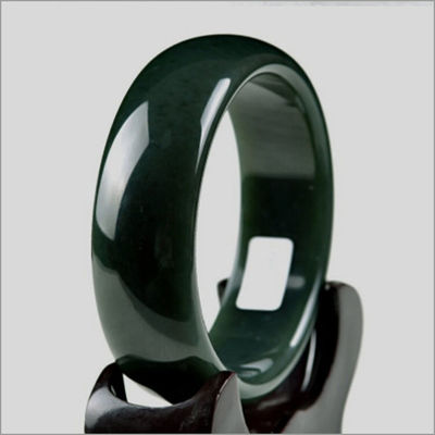 Pulseira de bracelete verde feita à mão em estilo customizado 54-65mm com design natural único