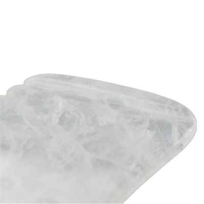Quartz transparente Gua Sha Tabela de Massagem Pedra Natural Cristal Guasha Pedra de Cura Facial Body Beauty Spa Ferramenta para Massagem Corporal