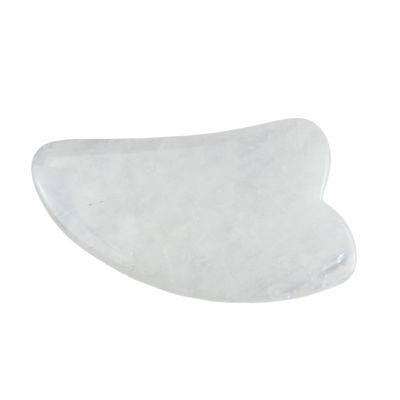 2024 Forma de chifre Quartz claro Gua Sha Tabela de massagem de raspagem O equipamento de massagem corporal obrigatório para saúde bem-estar