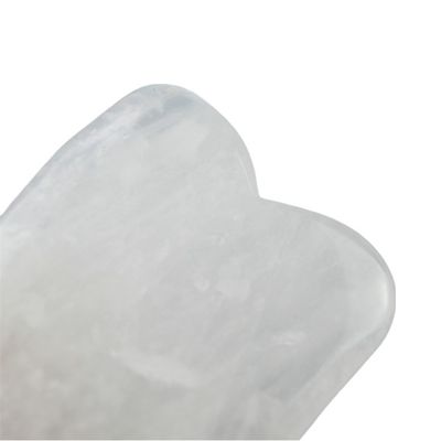 2024 Forma de chifre Quartz claro Gua Sha Tabela de massagem de raspagem O equipamento de massagem corporal obrigatório para saúde bem-estar
