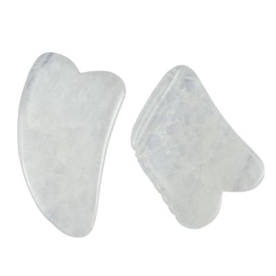 2024 Forma de chifre Quartz claro Gua Sha Tabela de massagem de raspagem O equipamento de massagem corporal obrigatório para saúde bem-estar