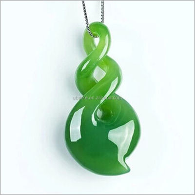 Pedras de cristal verde HETIAN Nefrite Colar esculpido Jade Joias de Amantes PORTABLE Design 100% charme natural Pendente para Homens