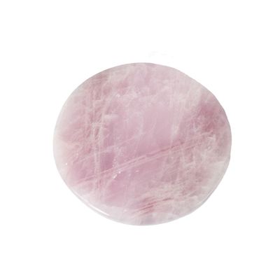 Quartz Rosa Natural Quartz Cristal Redondo Pedra preciosa para Placa de Mesa Placa de Decoração
