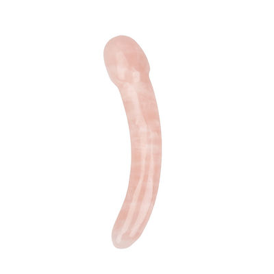 Relaxante Rosa Quartz Massagem corporal Yoni Stick feita à mão para relaxamento natural do corpo e função musical