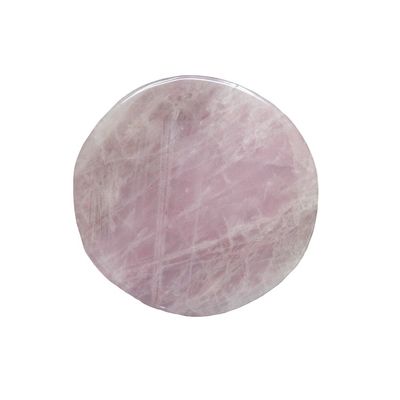 Quartz Rosa Natural Quartz Cristal Redondo Pedra preciosa para Placa de Mesa Placa de Decoração