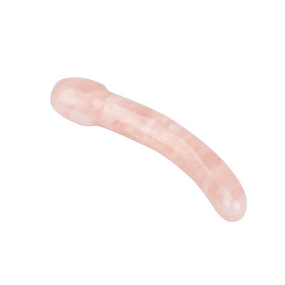Relaxante Rosa Quartz Massagem corporal Yoni Stick feita à mão para relaxamento natural do corpo e função musical
