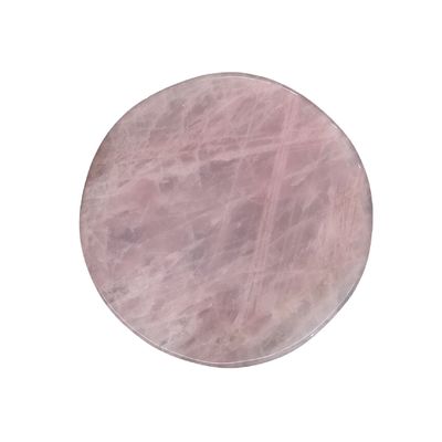Quartz Rosa Natural Quartz Cristal Redondo Pedra preciosa para Placa de Mesa Placa de Decoração