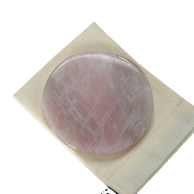 Quartz Rosa Natural Quartz Cristal Redondo Pedra preciosa para Placa de Mesa Placa de Decoração
