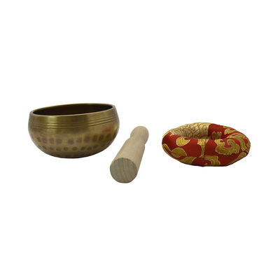 Taça de canto do Nepal de latão natural para meditação e ioga