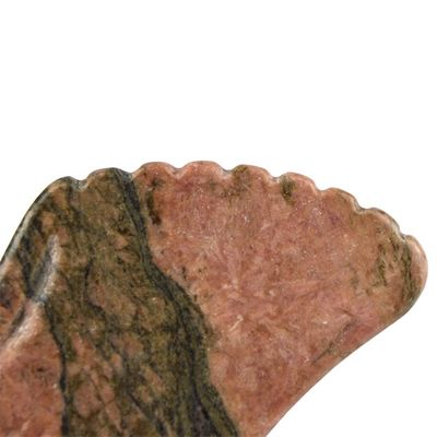 Massagista manual Pedra de jaspe de rodonita natural Gua Sha Tabela de raspagem Guasha Beleza facial Massagem corporal Ferramenta de cuidados com a pele Relax